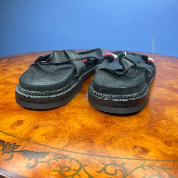 Gucci Black and Red Sandals